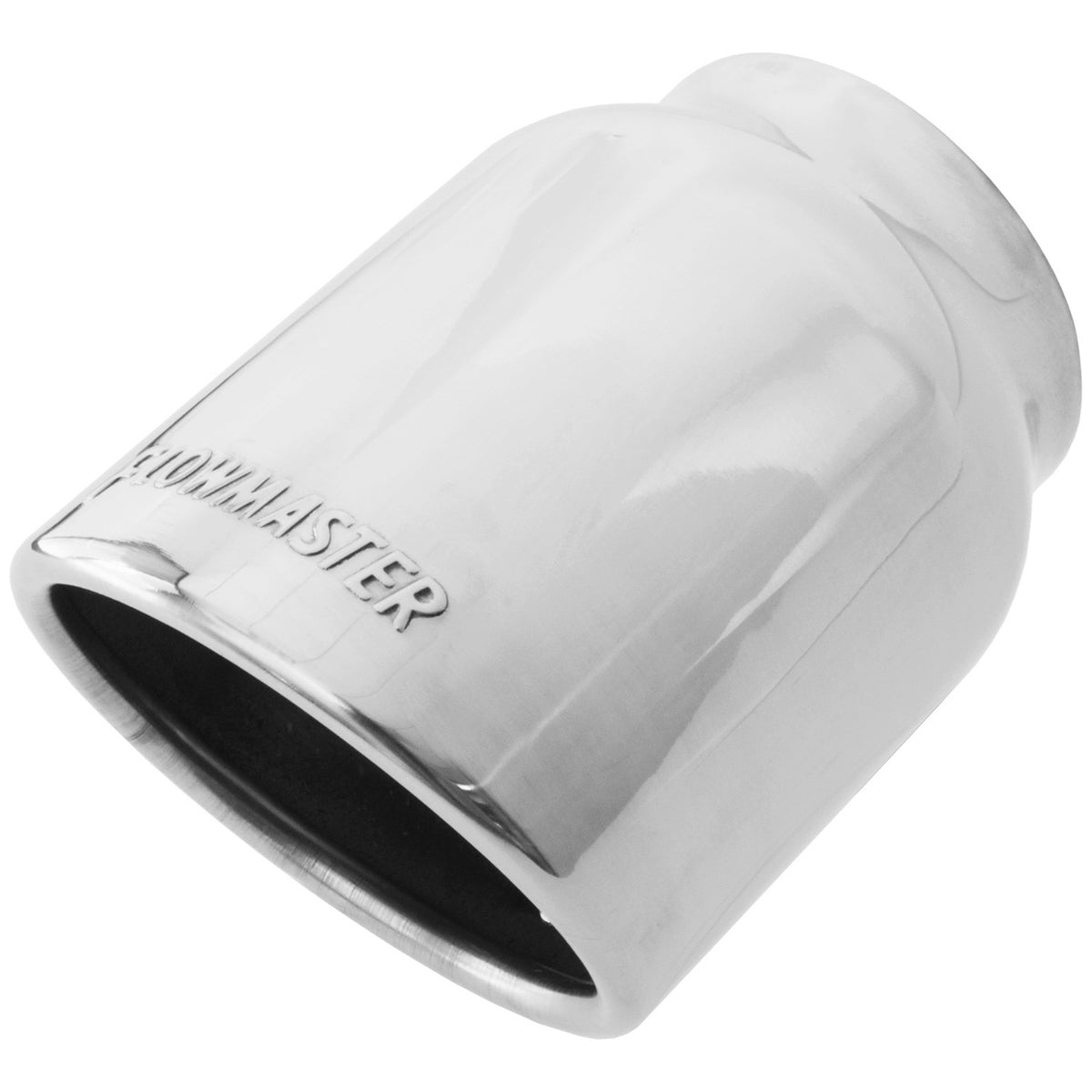 FLOWMASTER Exhaust Tip Exhaust Tip 4.00 Inch Rolled Angle Polished SS Fits 3.00 Inch Tubing Weld On