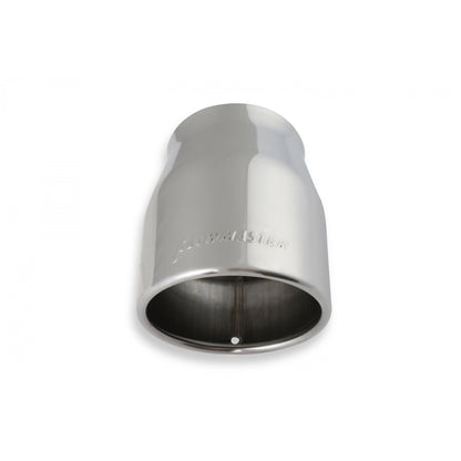 FLOWMASTER Exhaust Tip Exhaust Tip 4.00 Inch Rolled Angle Polished SS Fits 3.00 Inch Tubing Weld On