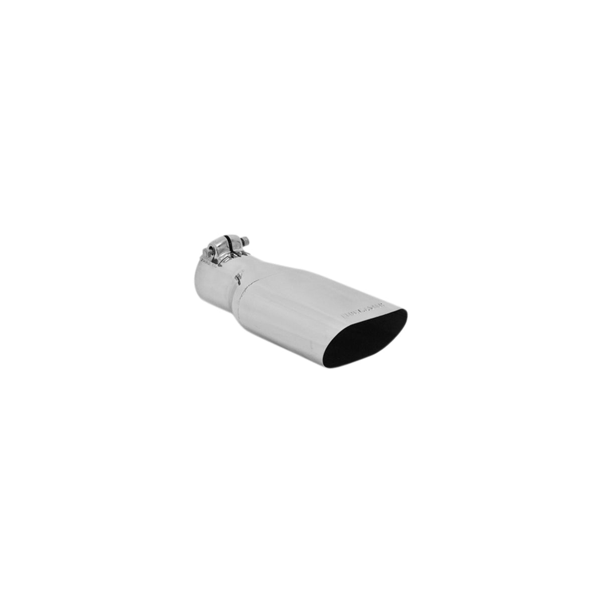 FLOWMASTER Exhaust Tip Exhaust Tip 4.25 X 2.25 Inch Oval Polished SS Fits 2.50 Inch Tubing Clamp On
