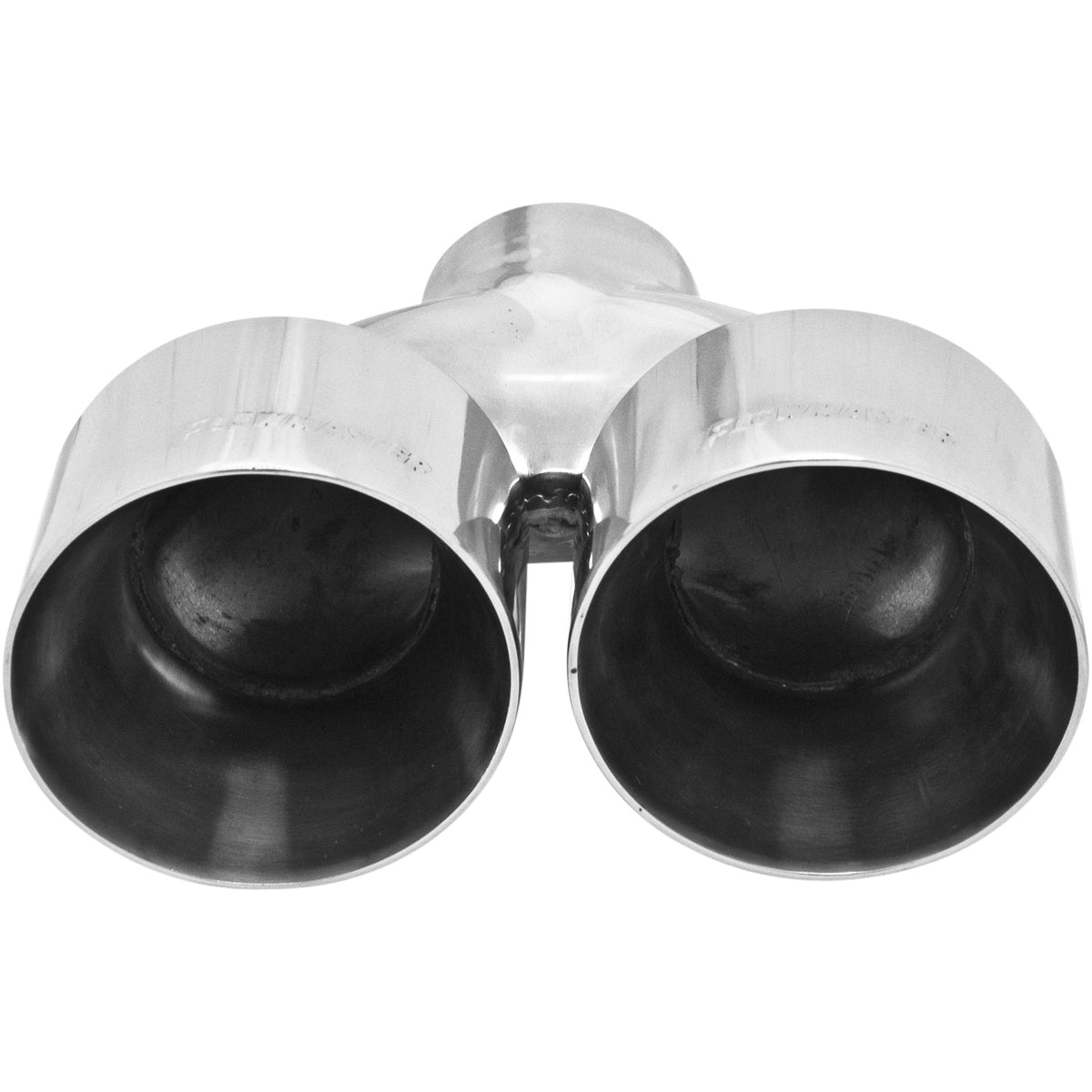 FLOWMASTER Exhaust Tip Exhaust Tip Dual 4.00 Inch Angle Cut Polished SS Fits 2.50 Inch Tubing Weld On