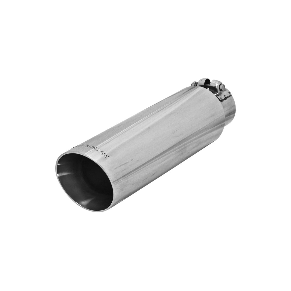 FLOWMASTER Exhaust Tip Exhaust Tip 3.50 Inch Angle Cut Polished SS Fits 2.50 Inch Tubing Clamp On