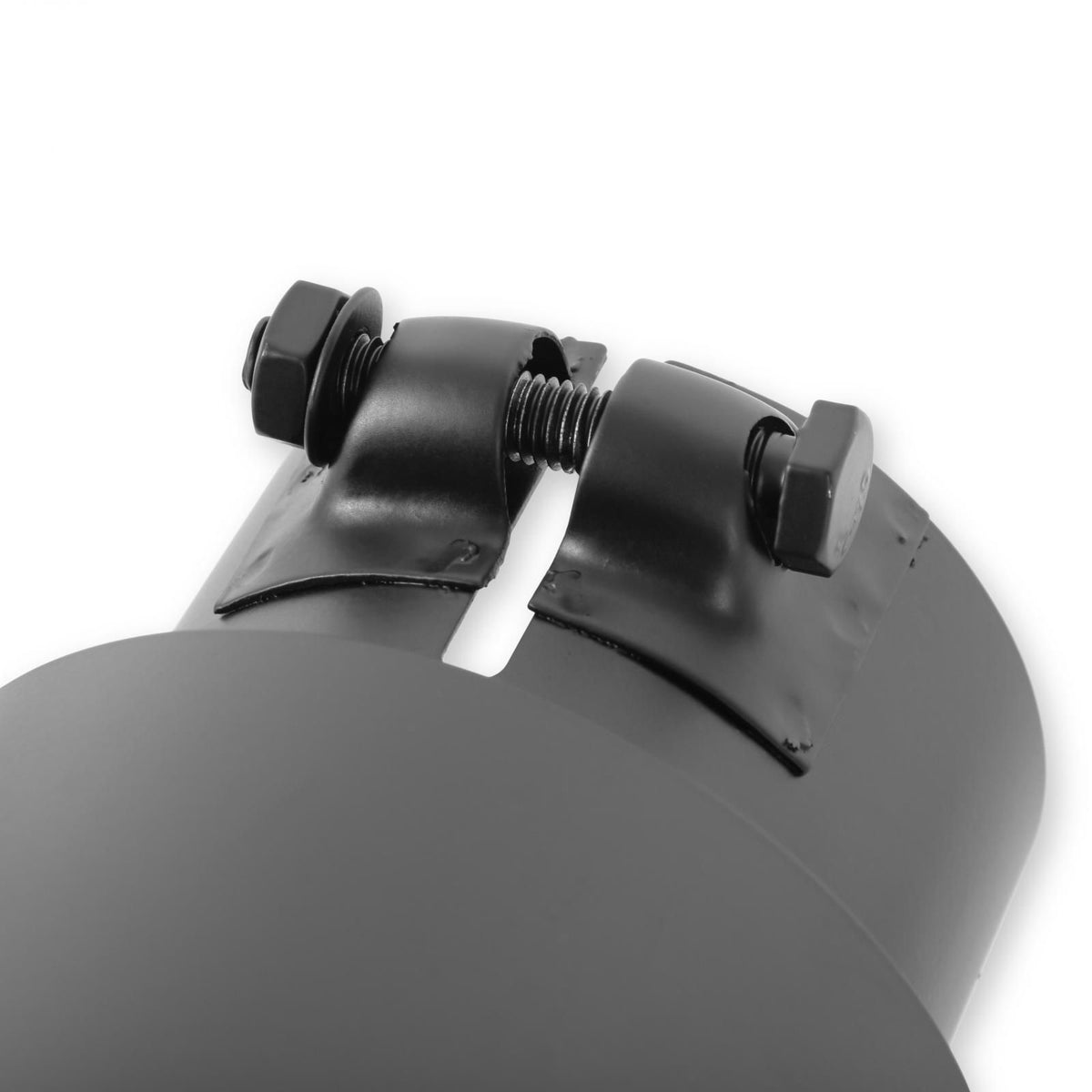 FLOWMASTER Exhaust Tip Exhaust Tip 4.00 Inch Black Angle Cut Fits 3 Inch Tubing, 13.00 Inch Long Clamp On