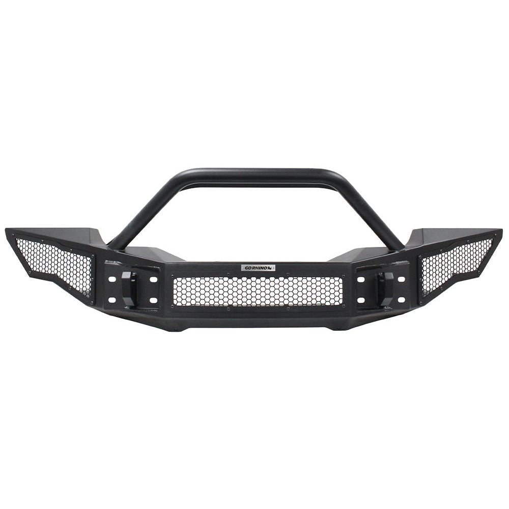 Go Rhino — Rockline Full-Width Front Winch Bumper — 2021-2026 Ford Bronco; product image, verify selected part and finish