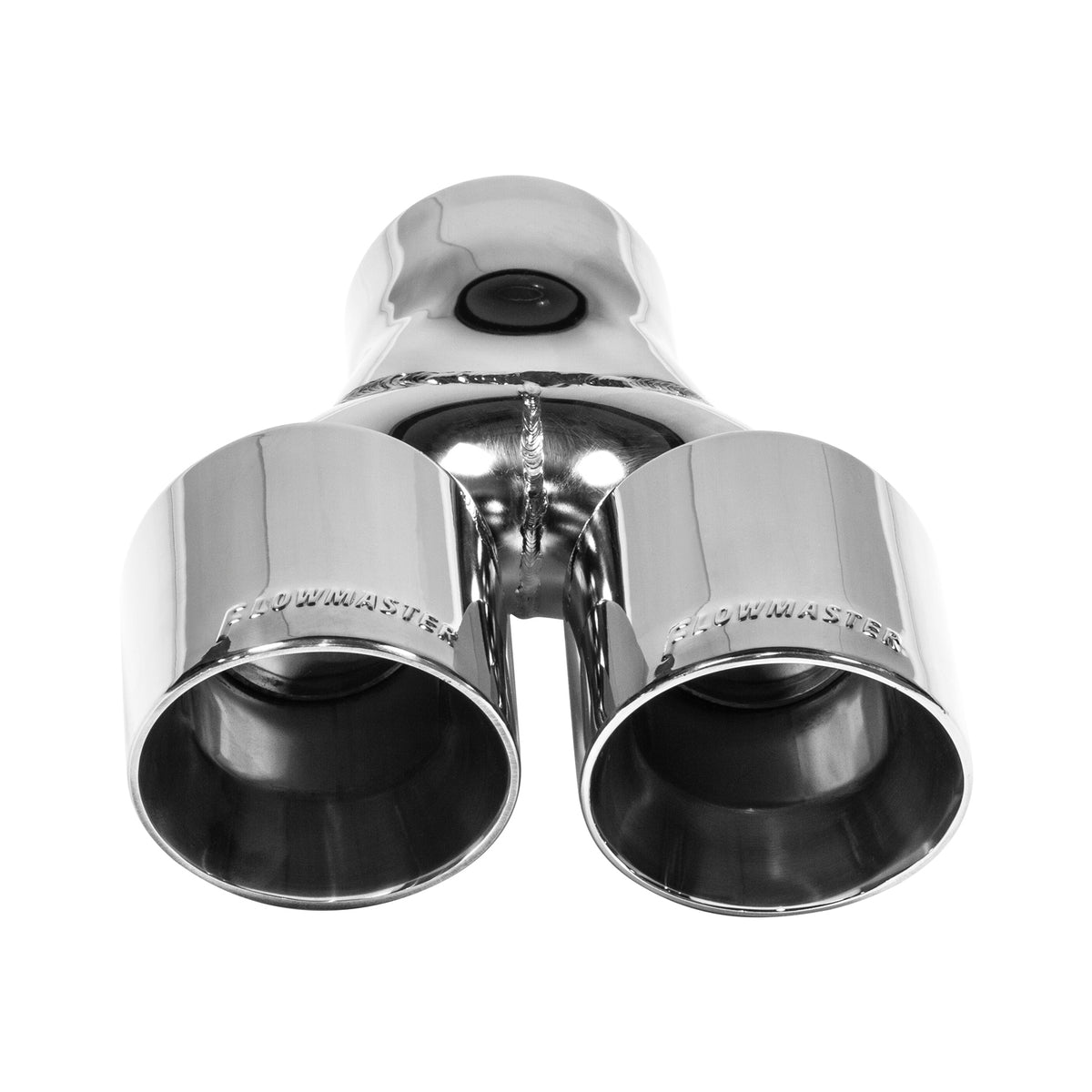 FLOWMASTER Exhaust Tip Exhaust Tip 3 Inch Dual Out Angle Cut Fits 3 Inch Tubing Weld On