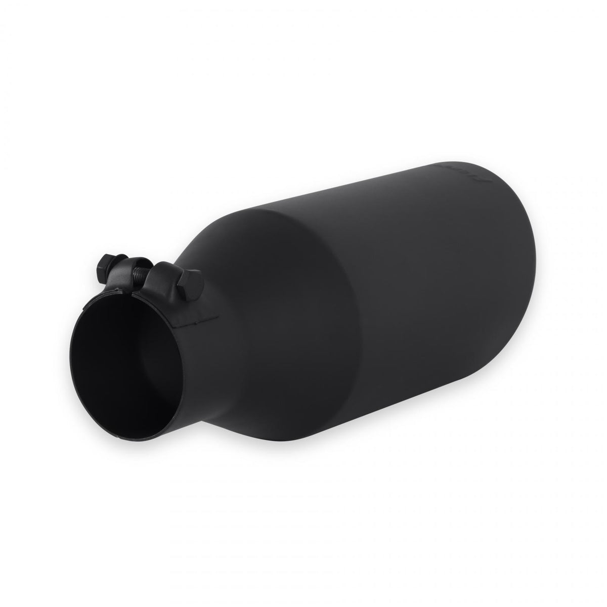 FLOWMASTER Exhaust Tip Exhaust Tip 4.5 Inch Black Angle Cut Fits 2.5 Inch Tubing, 11.00-In Long Clamp On