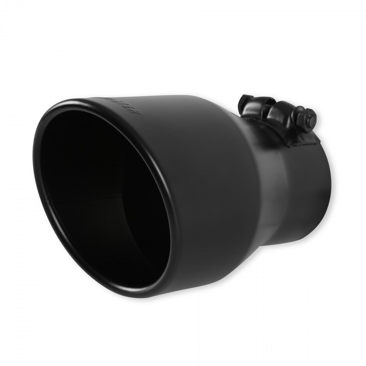 FLOWMASTER Exhaust Tip Exhaust Tip 4.5 Inch Black Angle Cut Fits 3.0 Inch Tubing, 7.00-In Long Clamp On