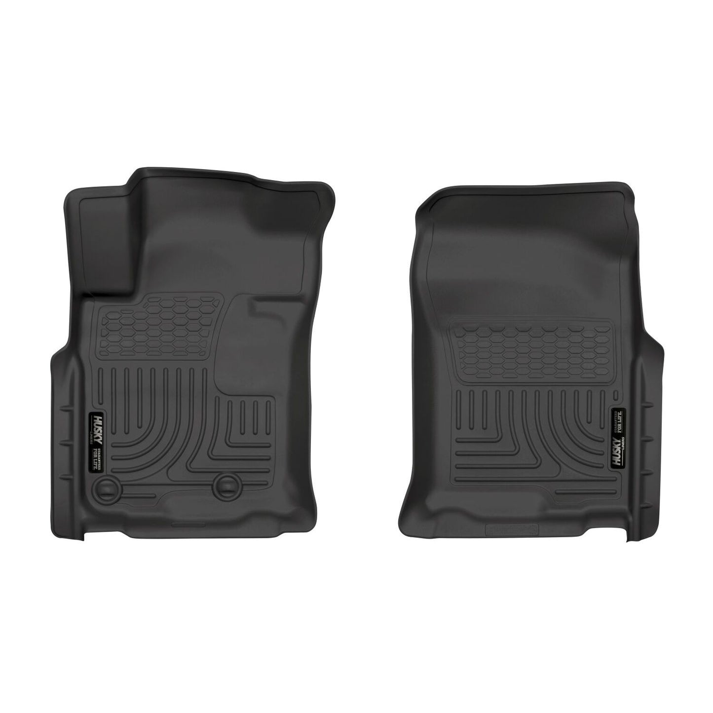 Husky Liners | Weatherbeater Front Floor Liners For 2010-2013 GX460/4Runner Husky Liners | 15571 in black rubber.
