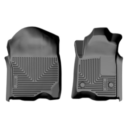 Husky Liners | Weatherbeater Front Floor Liners For 2019-2025 Silverado/Sierra 1500/2500 HD/3500 HD Husky Liners | 15911 in black