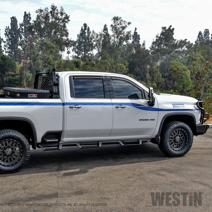 Westin HDX Drop Wheel-to-Wheel Nerf Steps Chevy/GMC Silverado/Sierra 2500/3500 Crew Cab 6.5' Bed