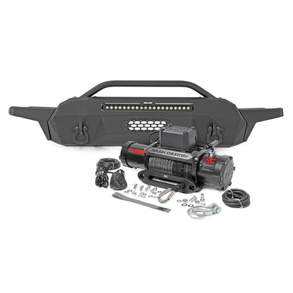 ROUGH COUNTRY Front Bumper | Hybrid | 20" Blk LED | 95000S | Toyota Tacoma 2WD/4WD (16-23) | 10728