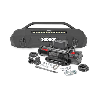 ROUGH COUNTRY Front Bumper | Hybrid | 20" Blk LED | Toyota Tacoma 4WD (2016-2023) | 10720