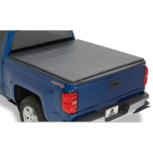 BESTOP | Soft Tri-Fold Tonneau Cover EZ-Fold For Nissan 2005-2024 Frontier 6.0 Foot Black Tailgate Spoiler Not Included Bestop | 16147-01