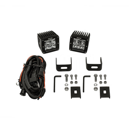 Westin HyperQ LED Auxiliary Light Set of (2) 3.2" x 3" 5W Cree Flood beam