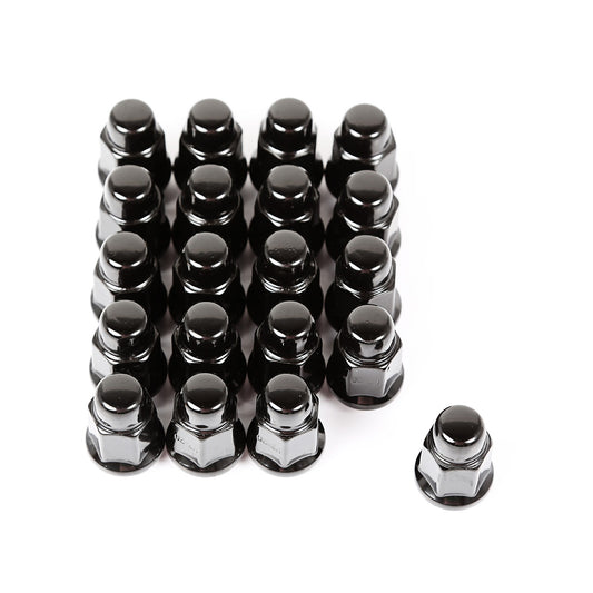 RUGGED RIDGE | 16715.23 | Wheel Lug Nut, Set Of 20, Black, 1/2-20