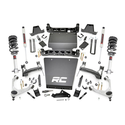 ROUGH COUNTRY 7 Inch Stamped Steel LCA Lift Kit | Forged UCA | Bracket | M1 Struts/M1 | Chevy/GMC 1500 (16-18) | 11640