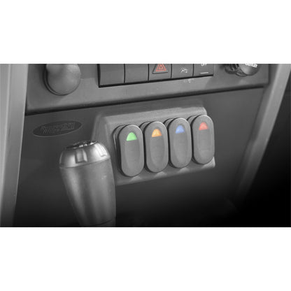 RUGGED RIDGE | 17235.55 | Lower Console Switch Panel, 07-10 Jeep Wrangler (Jk)