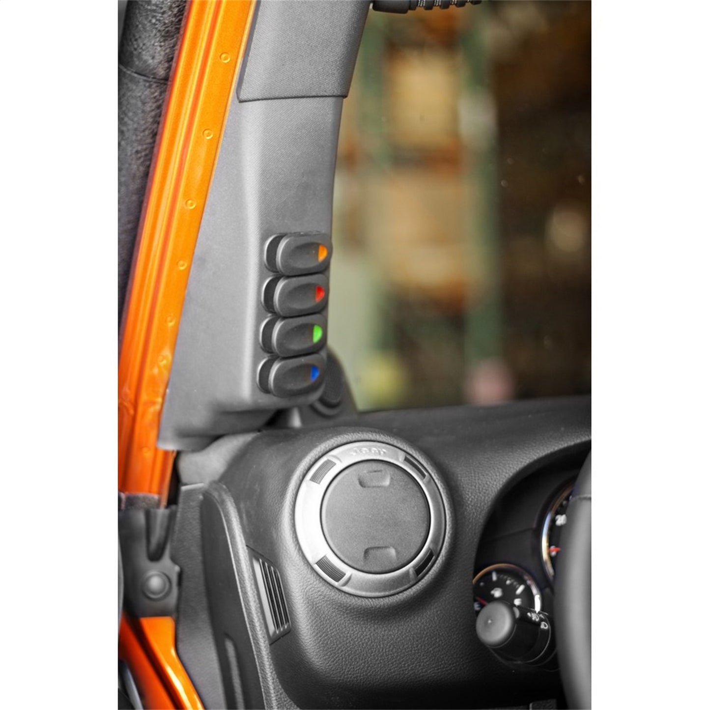 RUGGED RIDGE | 17235.86 | A-Pillar Switch Pod Kit,Black,Left, 07-13 Jeep Wrangler(Jk)