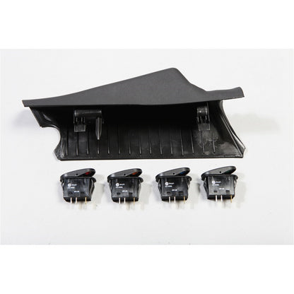 RUGGED RIDGE | 17235.96 | A-Pillar 4 Switch Pod Kit,Black,Left Side,11-16 Jeep Wrangler(Jk)