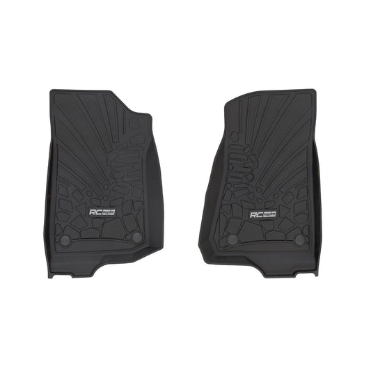 ROUGH COUNTRY Flex Fit Floor Mats | FR | 2 Door | Jeep Wrangler JL 4WD (2018-2025) | FF-6011_A