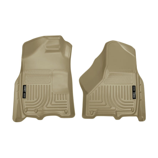 Husky Liners | Weatherbeater Front Floor Liners For 2009-2024 Ram 1500/2500/3500 Husky Liners | 18003 beige color