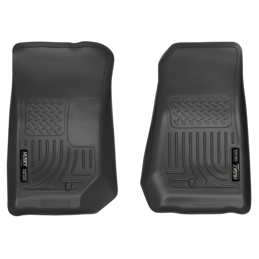 Husky Liners | Weatherbeater Front Floor Liners For 2007-2013 Jeep Wrangler Husky Liners | 18021, durable all-weather floor liners.