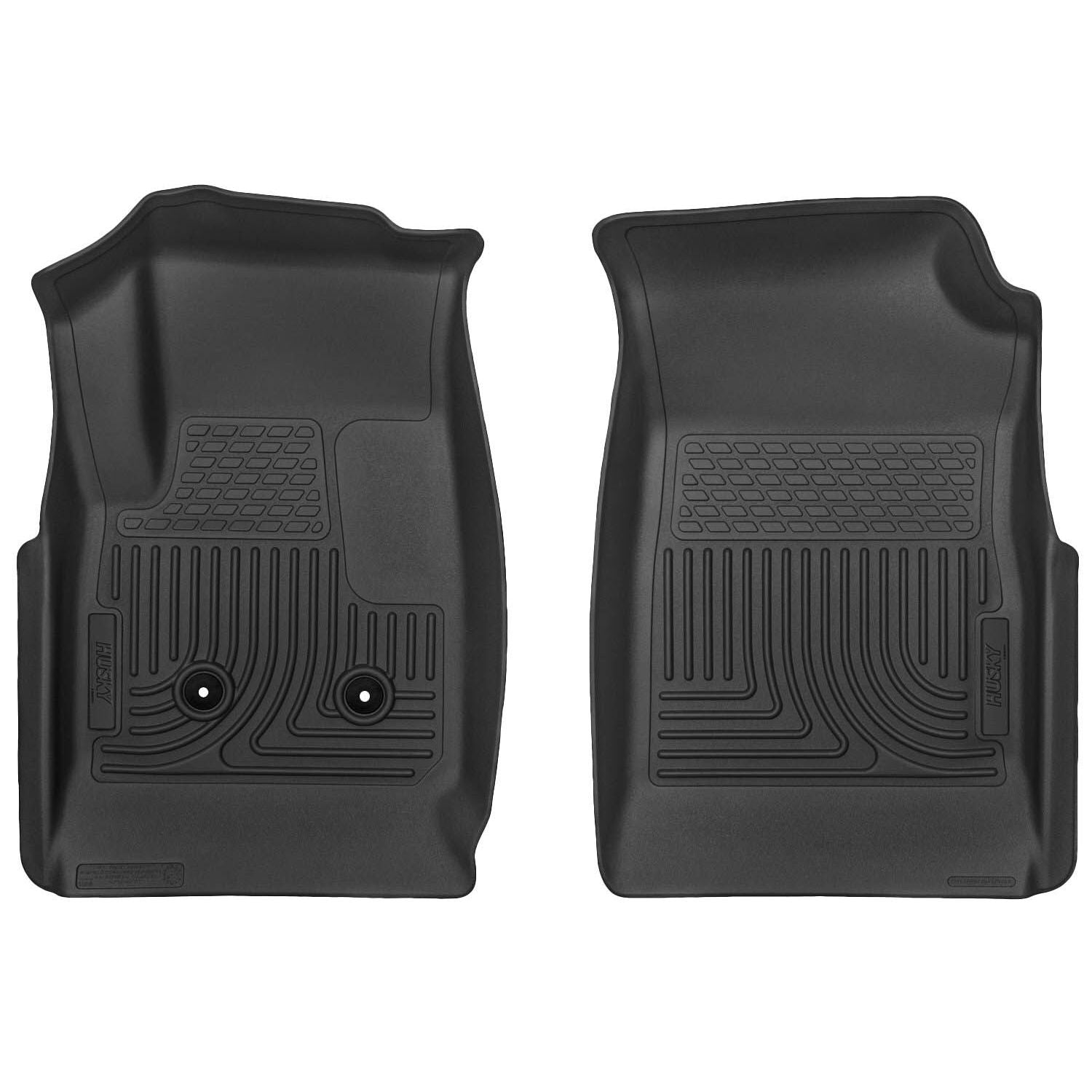 Husky Liners | Weatherbeater Front Floor Liners For 2015-2022 Colorado/Canyon Husky Liners | 18111 in black rubber design