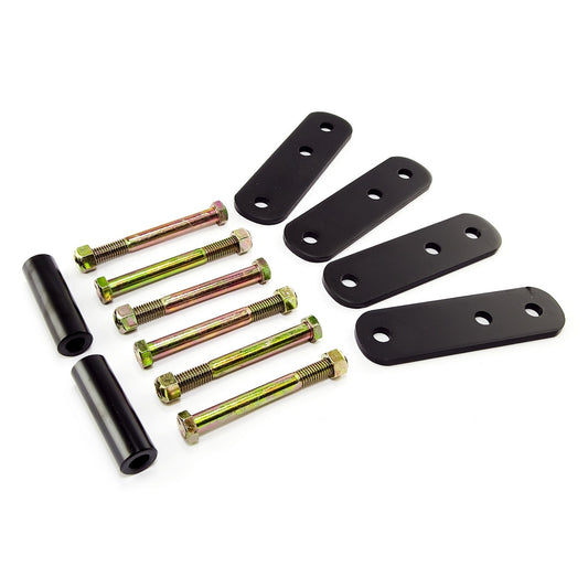RUGGED RIDGE | 18265.13 | Heavy Duty Shackle Pair,87-95 Yj Front,Non-Greasable Without Bushings(Adds 1In L