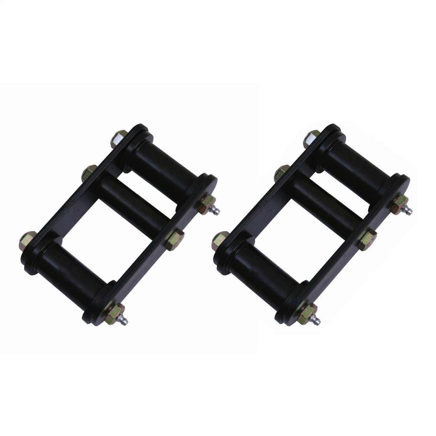 RUGGED RIDGE | 18265.15 | Heavy Duty Shackle Pair,87-95 Yj Front,Greasable With Black Bushings(Adds 1In Li