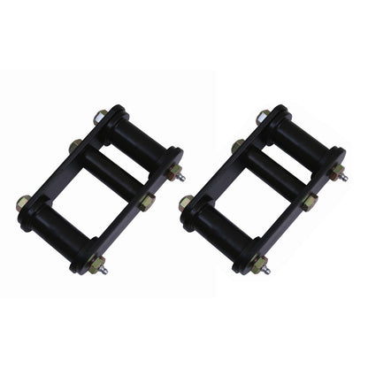 RUGGED RIDGE | 18265.15 | Heavy Duty Shackle Pair,87-95 Yj Front,Greasable With Black Bushings(Adds 1In Li