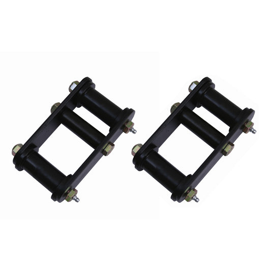 RUGGED RIDGE | 18265.15 | Heavy Duty Shackle Pair,87-95 Yj Front,Greasable With Black Bushings(Adds 1In Li