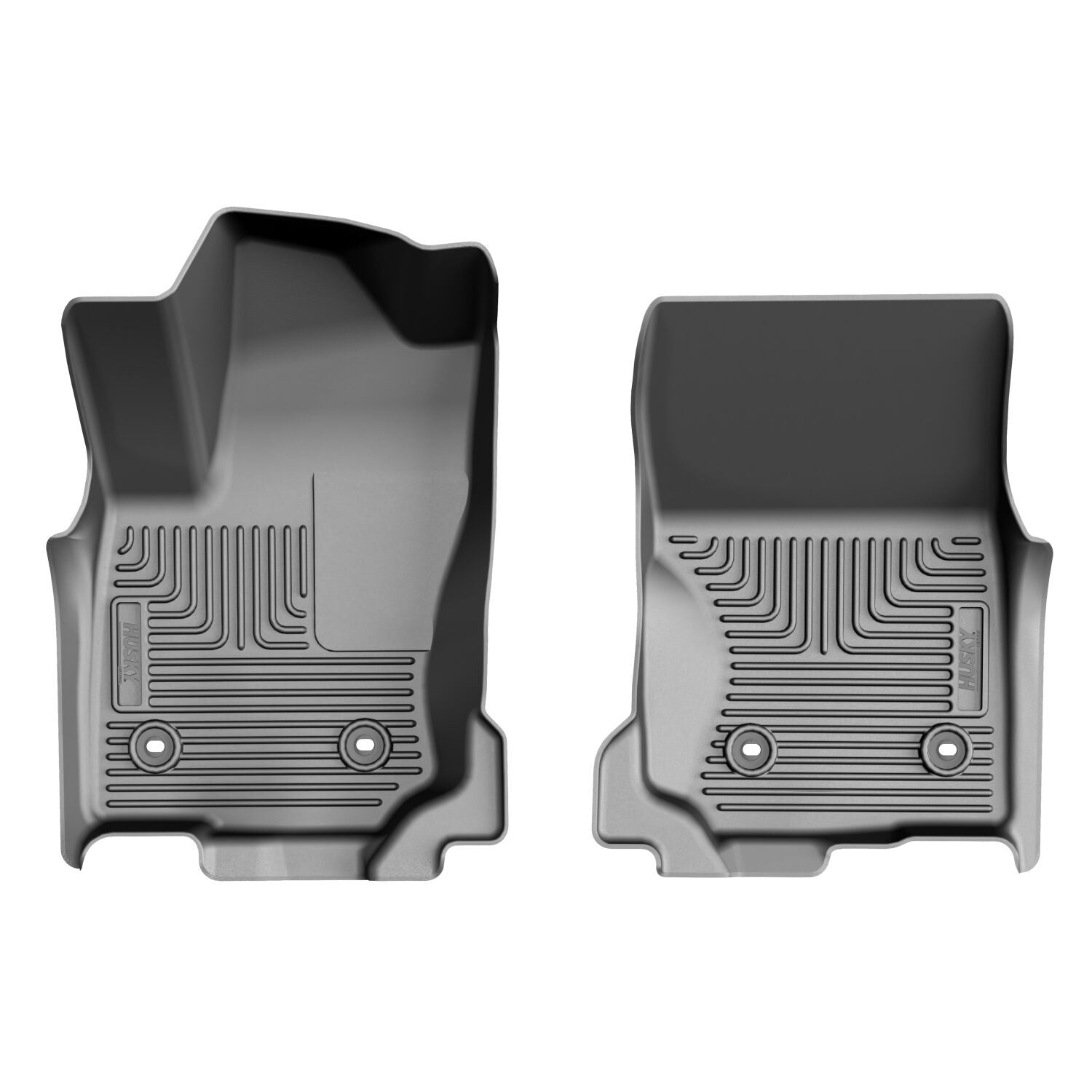 Husky Liners | Weatherbeater Front Floor Liners For 2025 4Runner Husky Liners | 18291 in gray, showcasing durable design and fit.