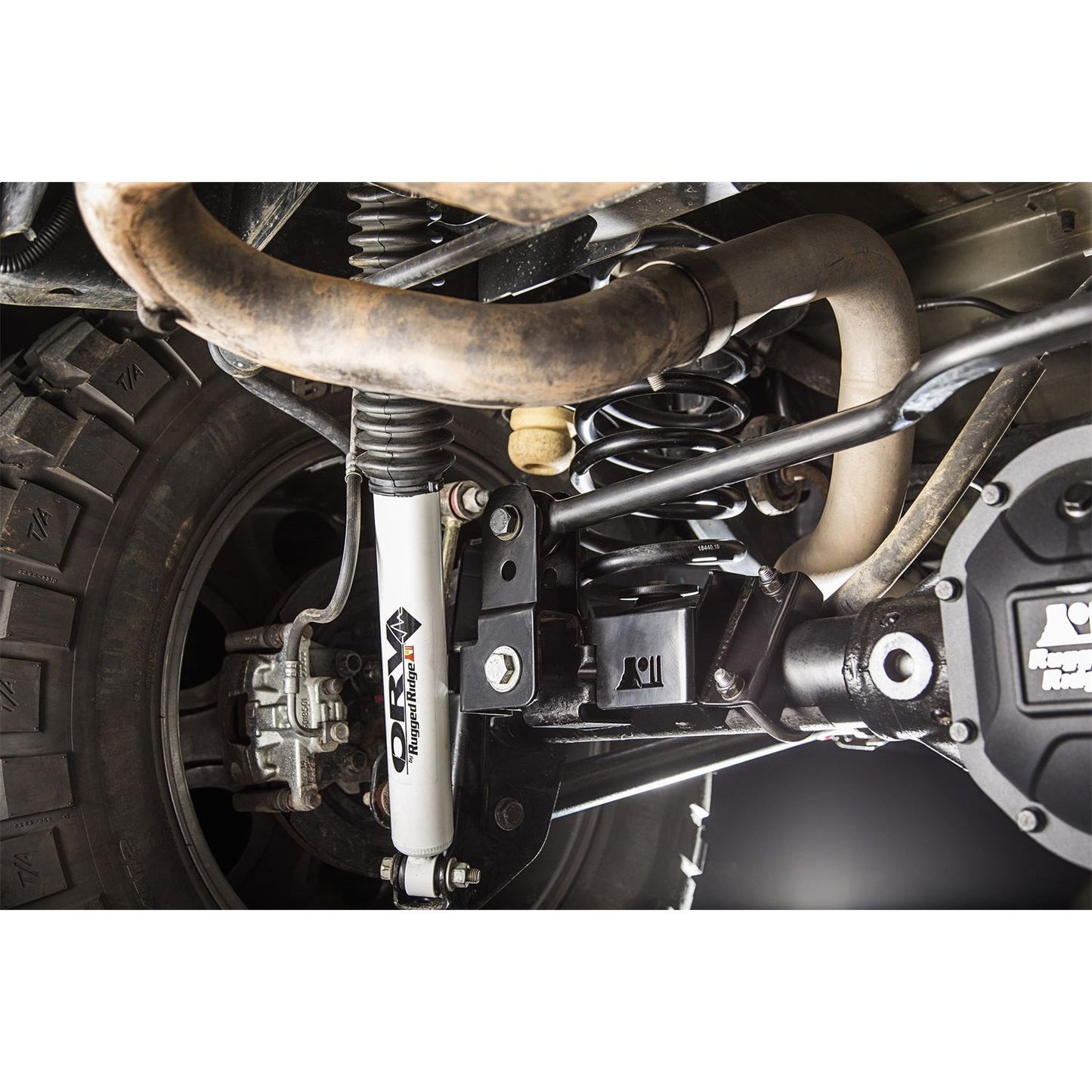 RUGGED RIDGE | 18303.81 | Rear Track Bar Relocation Bracket, 07-17 Jeep Wrangler Jk