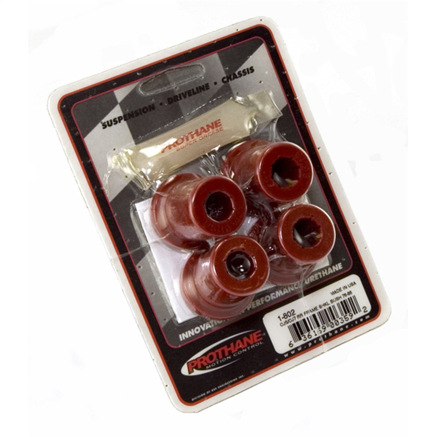 RUGGED RIDGE | 18366.02 | 76-86 Wrangler Bushing Set-4,Shackle Rear