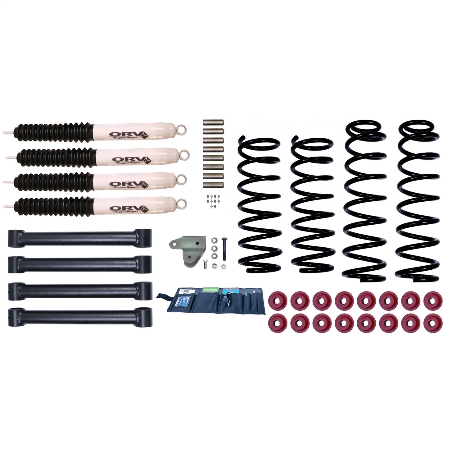 RUGGED RIDGE | 18415.75 | 93-98 Grand Cherokee Lift Kit,Orv,3 Inch With Shocks