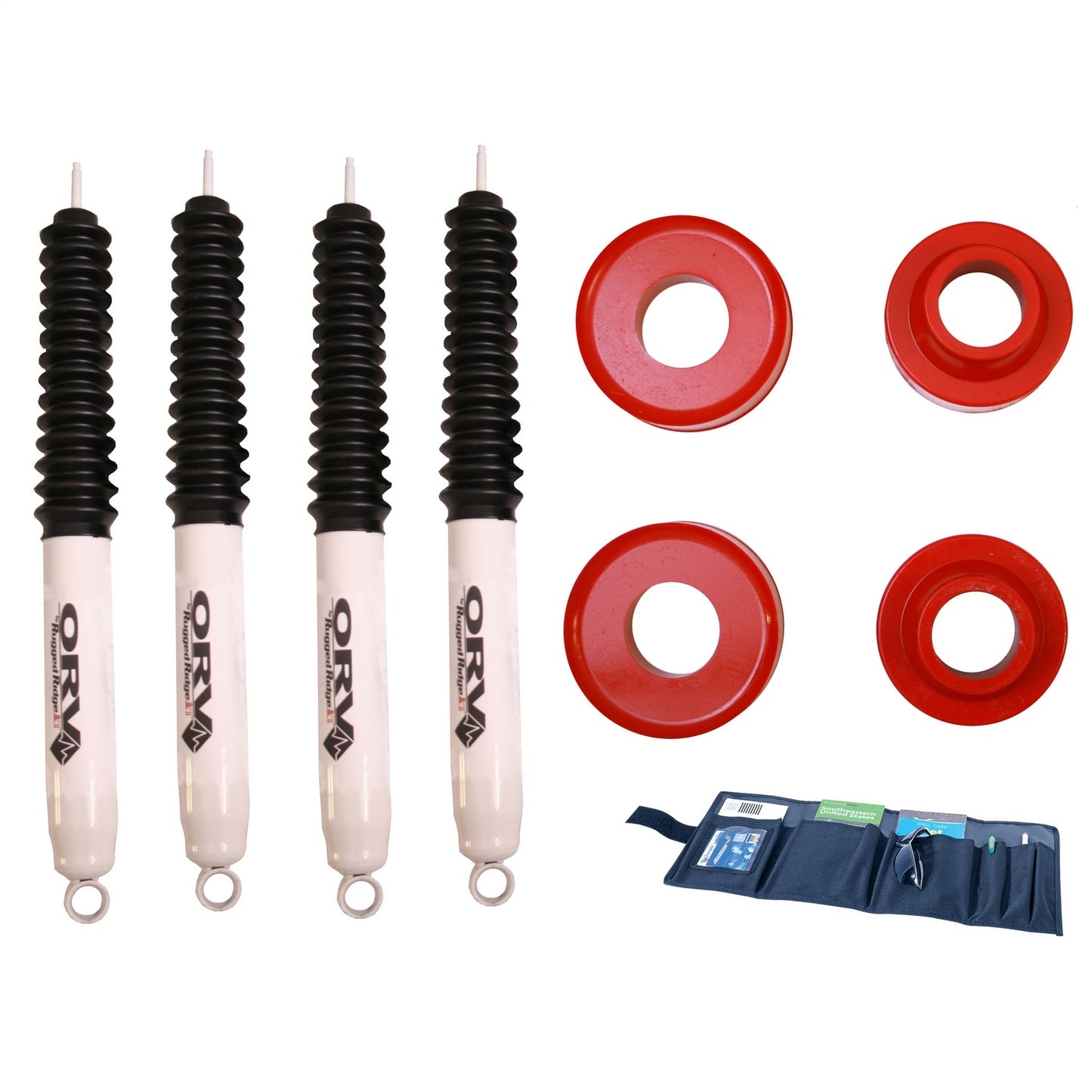 RUGGED RIDGE | 18415.8 | 99-04 Grand Cherokee Lift Kit,Orv,2 Inch With Shocks