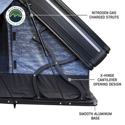Overland Vehicle Systems XD Everest Cantilever Aluminum Roof Top Tent - Grey Body & Black Rainfly 18489902