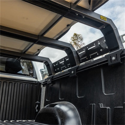 SMITTYBILT | Defender Low Profile Bed Rack Black Carbon Steel Smittybilt |18606