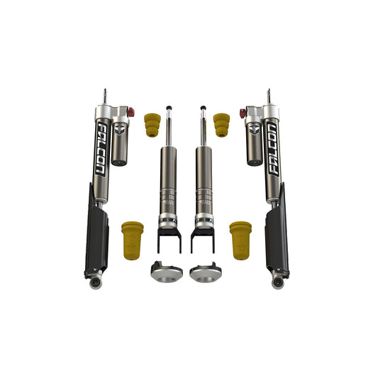 FALCON SHOCKS | 2019+ Ram 1500 Rebel 2.25 Inch-1.25 Inch Sport Tow/Haul Shock Leveling System Falcon Shocks | 19-04-32-400-002