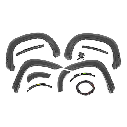 ROUGH COUNTRY Fender Flares | SF1 | Chevy Silverado 1500 2WD/4WD (2019-2024 & Classic) | F-C319201A