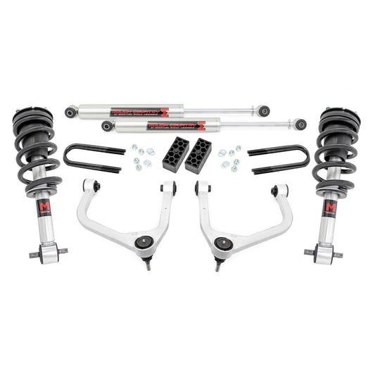 ROUGH COUNTRY | 3.5 Inch Lift Kit  M1  Rear Mono Leaf  Chevy Silverado 1500 2WD/4WD (25-26) | 28240_A