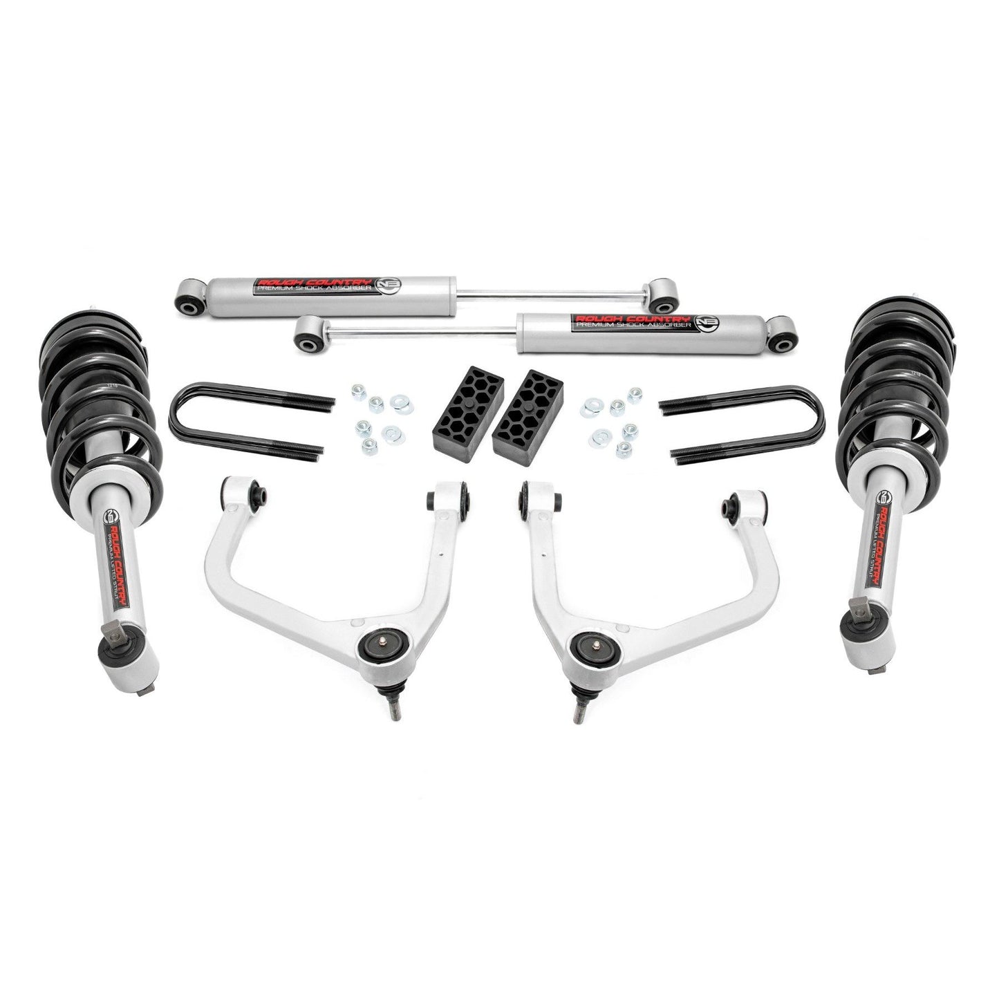 ROUGH COUNTRY 3.5 Inch Lift Kit | N3 Struts | Rear Mono Leaf | Chevy Silverado 1500 (25-26) | 28231_A
