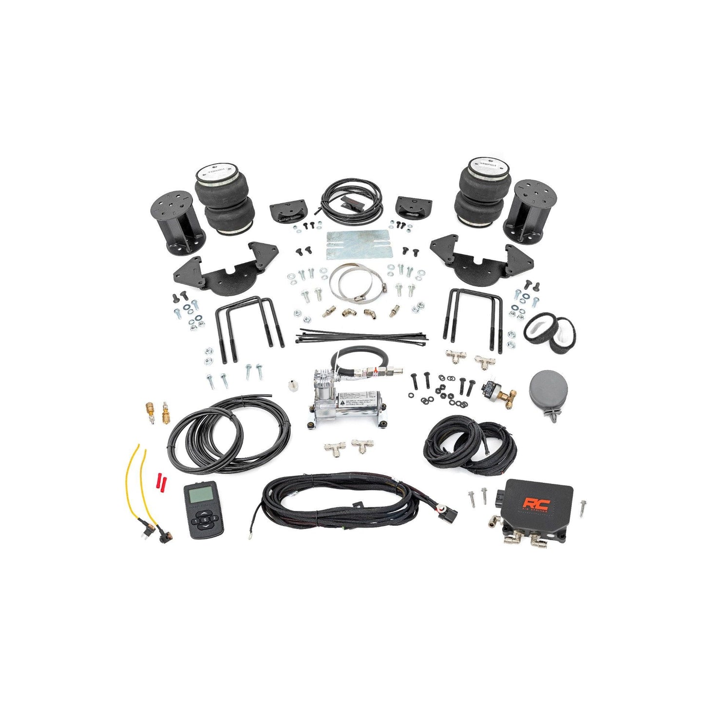 ROUGH COUNTRY Air Spring Kit w/compressor | Wireless Controller | Chevy/GMC Sierra/Silverado 1500 (19-25)  | 100116WC