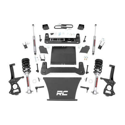 ROUGH COUNTRY | 6 Inch Lift Kit Mono Leaf Rear  N3 Struts  GMC Sierra 1500 2WD/4WD (25-26) | 26632_A