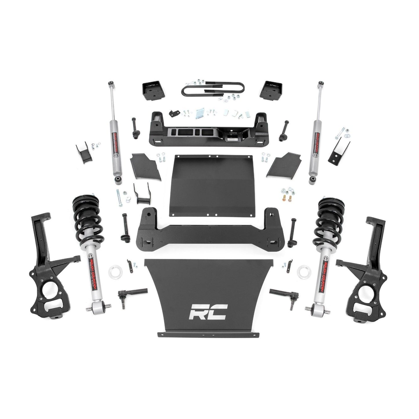ROUGH COUNTRY | 6 Inch Lift Kit Mono Leaf Rear  N3 Struts  GMC Sierra 1500 2WD/4WD (19-24) | 26632