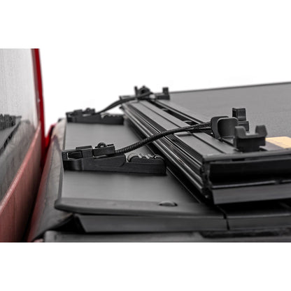 ROUGH COUNTRY Hard Tri-Fold Flip Up Bed Cover | 6'7" Bed | Chevy/GMC Sierra 1500 (19-26)/Silverado 1500 (19-26)  | 49120650