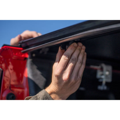 ROUGH COUNTRY Hard Tri-Fold Flip Up Bed Cover | 6'7" Bed | Chevy/GMC Sierra 1500 (19-26)/Silverado 1500 (19-26)  | 49120650