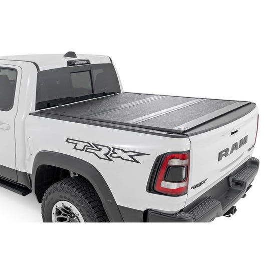 ROUGH COUNTRY Hard Low Profile Bed Cover |6'4" | No Rambox | Ram 1500 (19-25)/1500 TRX (21-24)  | 47320650B