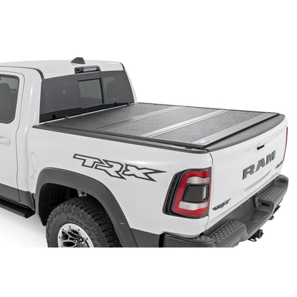 ROUGH COUNTRY Hard Low Profile Bed Cover | 5'7" Bed | No Rambox | Ram 1500 (19-25)/1500 TRX (21-24)  | 47320550B