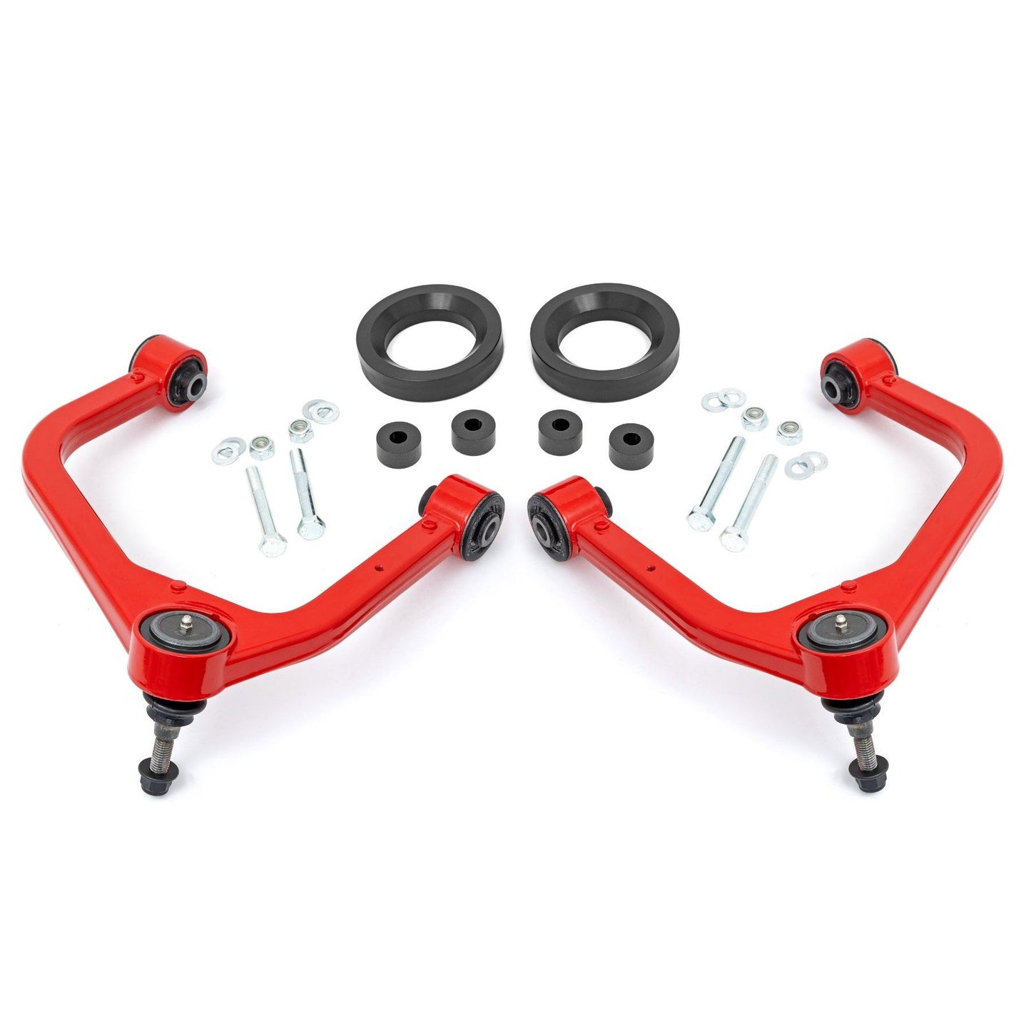 ROUGH COUNTRY 1.75 Inch Leveling Kit | Forged Red UCA | AT4 | GMC Sierra 1500  (2019-2025 & Classic) | 1325RED