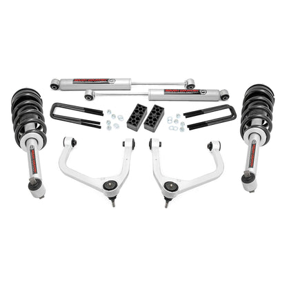 ROUGH COUNTRY 3.5 Inch Lift Kit | N3 Struts | Chevy Silverado 1500 2WD/4WD (2019-2024 & Classic) | 29532